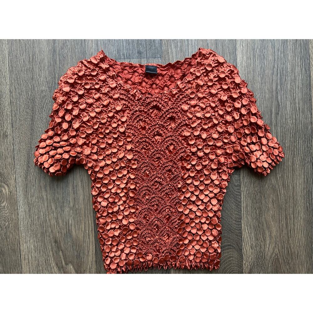 🥶 MagicScarf Orange Bubble Top One Size